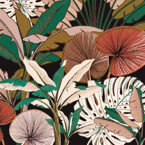 Funda nórdica y dos fundas para almohadas en algodón(240 cm) Forêt Art Verde 3