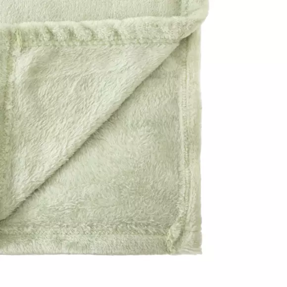Manta suave (200 cm) Row Verde celadón 2