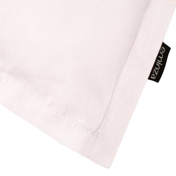 Funda de almohada rectangular de percal de algodón (70 cm) Cali Rosa pálido 2