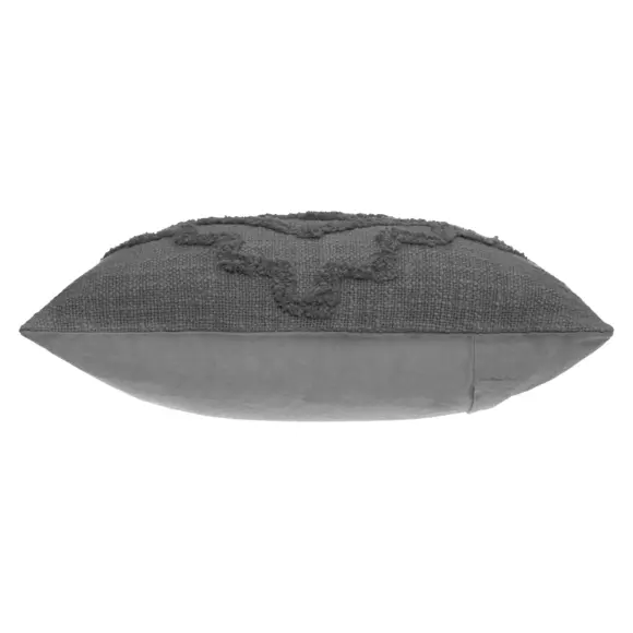 Coussin carré (40 cm) Inca Gris foncé 3