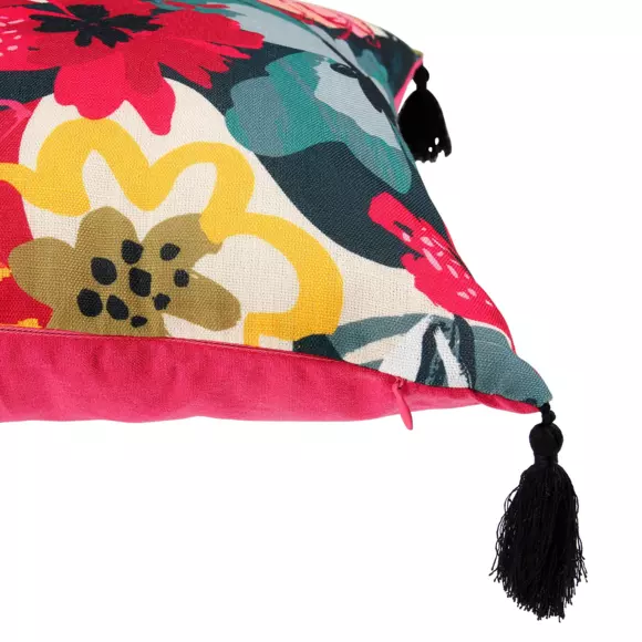 Housse de coussin carrée (40 cm) Fleurs Multicolore 2