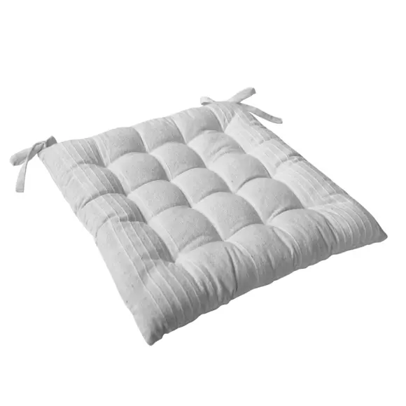Cuscino per sedia quadrato Bombay Bianco 3
