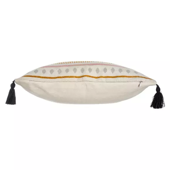 Housse de coussin carrée (40 cm) Rayur Perle Jaune ocre 2