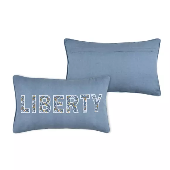 Coussin rectangulaire (50 cm) Apolline Bleu
