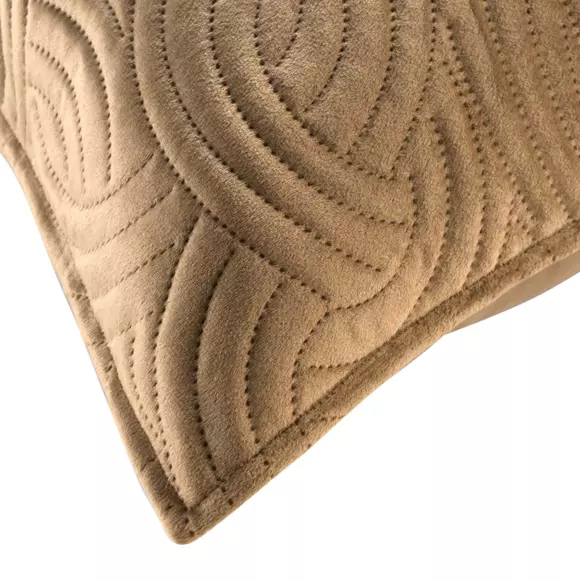 Vierkant kussenhoes velours (60 cm) Solange Taupe