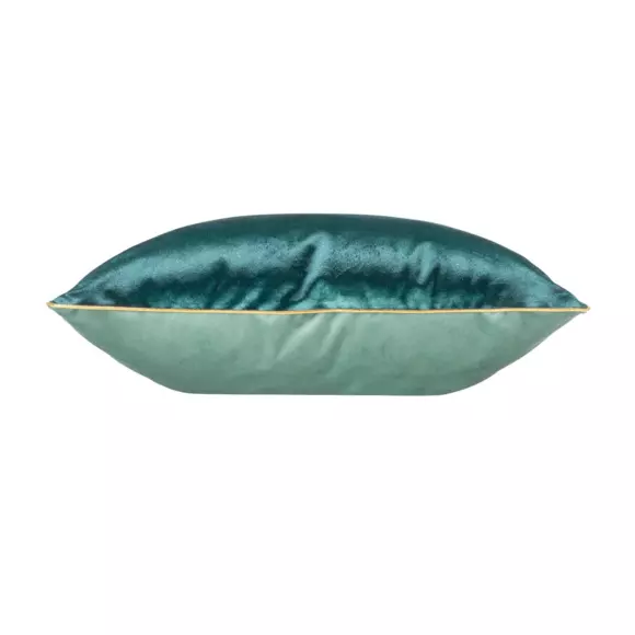 Kussen vierkant velours (45 cm) Noria Petrol blauw