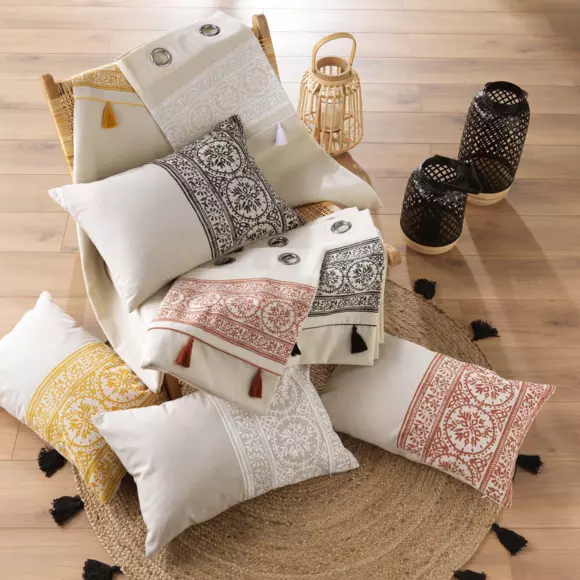 Coussin rectangulaire (60 cm) Isalina Jaune