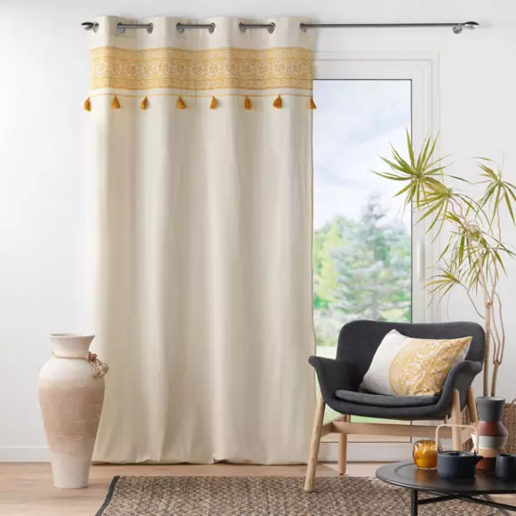 Coussin rectangulaire (60 cm) Isalina Jaune