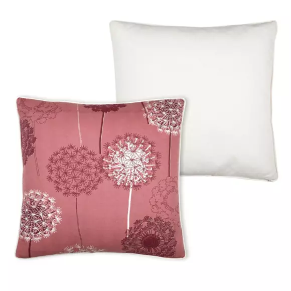 Coussin carré (50 cm) Agapanthus Rose marsala 3