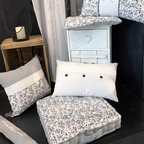 Coussin de chaise Ombeline Gris 2