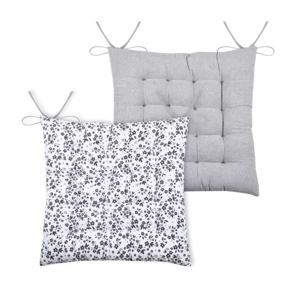 Coussin de chaise Ombeline Gris 3