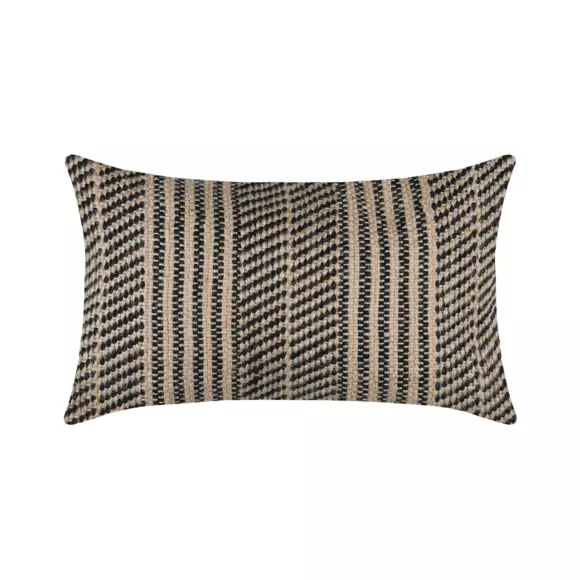 Sierkussen rechthoekig jute (50 cm) Benito Zwart 3