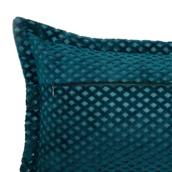 Coussin rectangulaire (50 cm) Carro Bleu canard 2