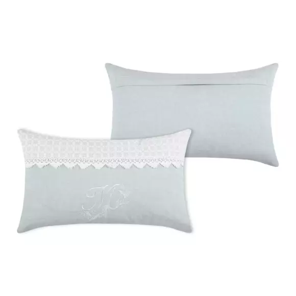 Coussin rectangulaire (50 cm) Constance Bleu 3