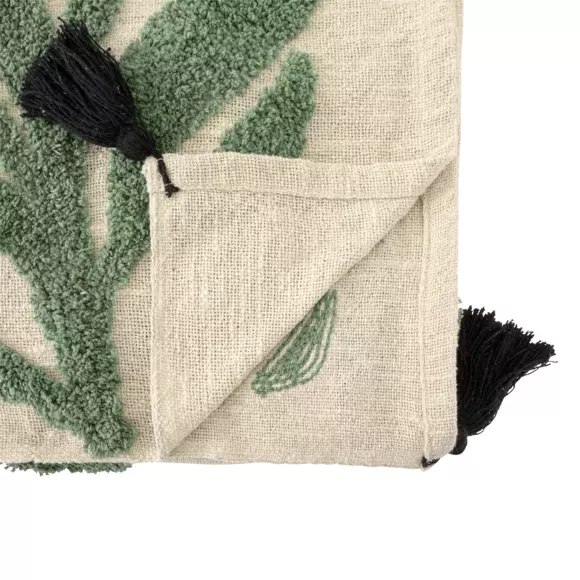Jeté de lit coton (130 x 180 cm) Cosy Vert 3