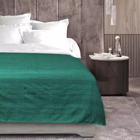 Plaid (240 cm) Lucile Verde smeraldo 2