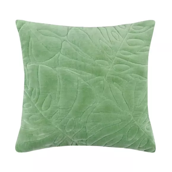 Coussin carré (40 cm) Tropika Vert émeraude 2
