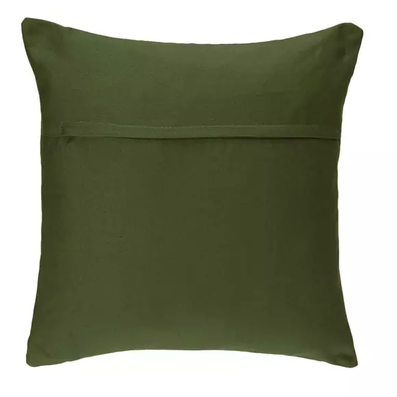 Coussin carré (38 cm) Datara Vert kaki 2