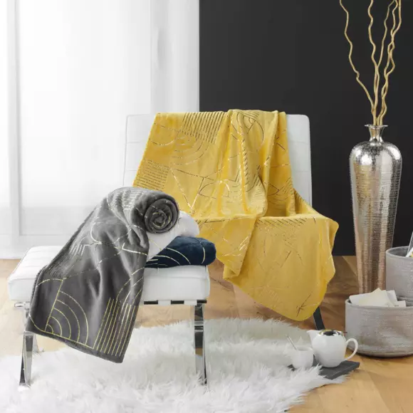 Plaid suave (150 cm) Lineor Amarillo 2