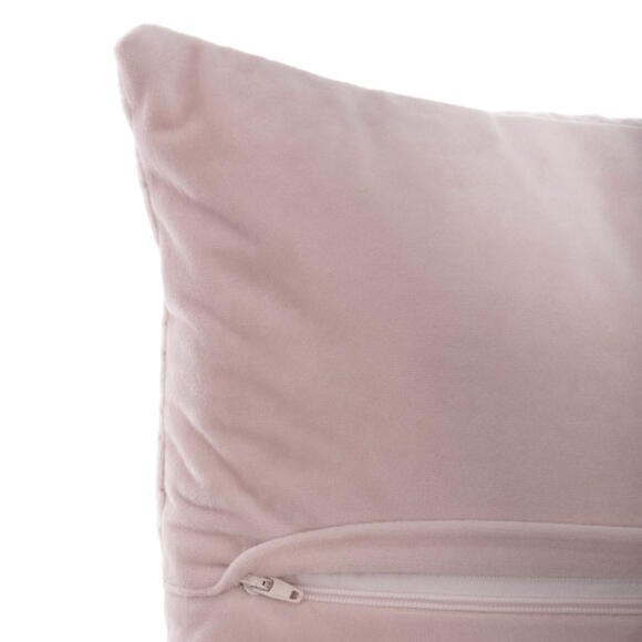 Cuscino quadrato velluto (40 cm) Dolce Rosa chiaro 3