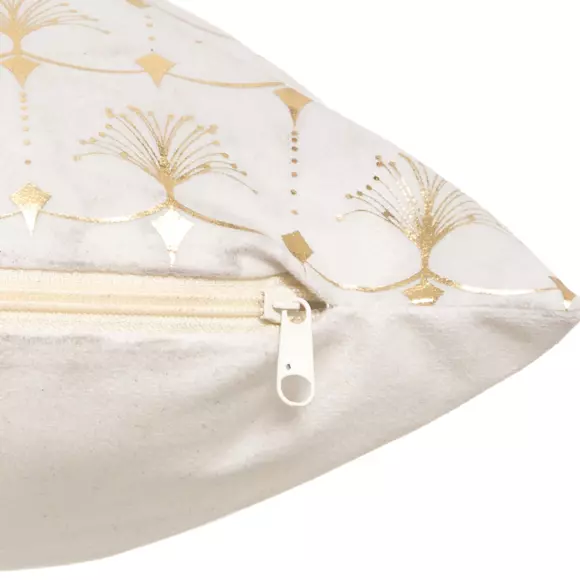 Coussin carré (40 cm) Tropic Ivoire 2