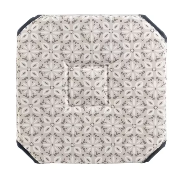 Galette de chaise carrée Eros Grise  3