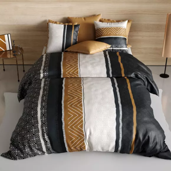 Funda nórdica y dos fundas de almohada en algodón (200 cm) Trophé Multicolor 2