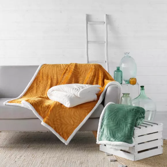 Plaid doux (150 cm) Allegra Vert 2