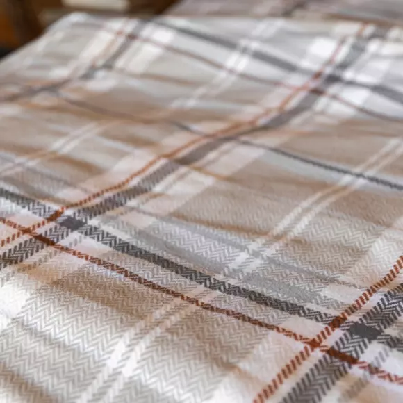 Dekbedovertrek flanel (240 cm) Théa motief Grijs 2