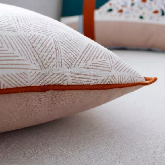 Sierkussen rechthoekig katoen (50 cm) Terrazzo Beige 2