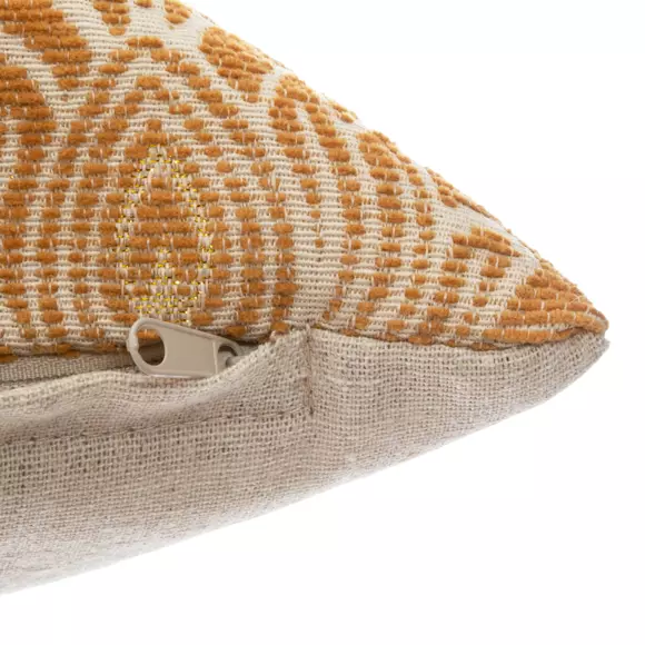 Housse de coussin carrée (40 cm) Nila Jaune ocre 3