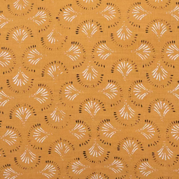 Coussin carré (40 cm) Linah Jaune ocre 2