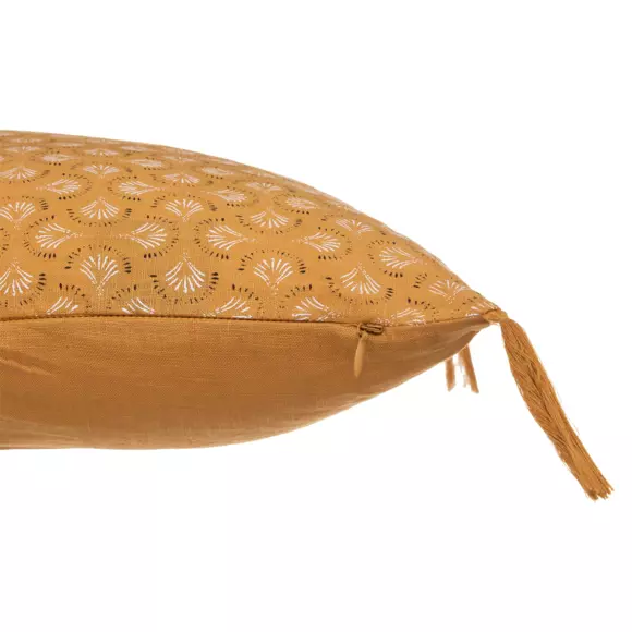 Coussin carré (40 cm) Linah Jaune ocre 3