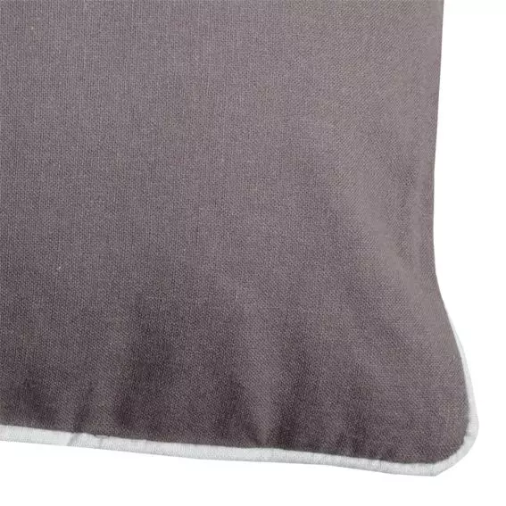 Coussin rectangulaire (50 cm) Duo Gris foncé 2