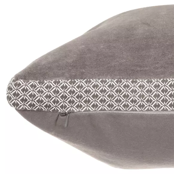 Cojín cuadrado terciopelo (55 cm) Otto Gris 2