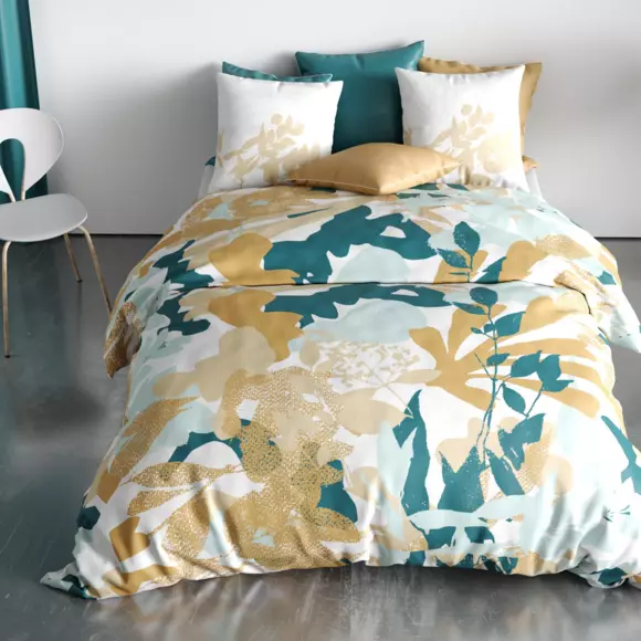 Funda nórdica y dos fundas de almohada en algodón (260 cm) Izia Fresh Multicolor 2