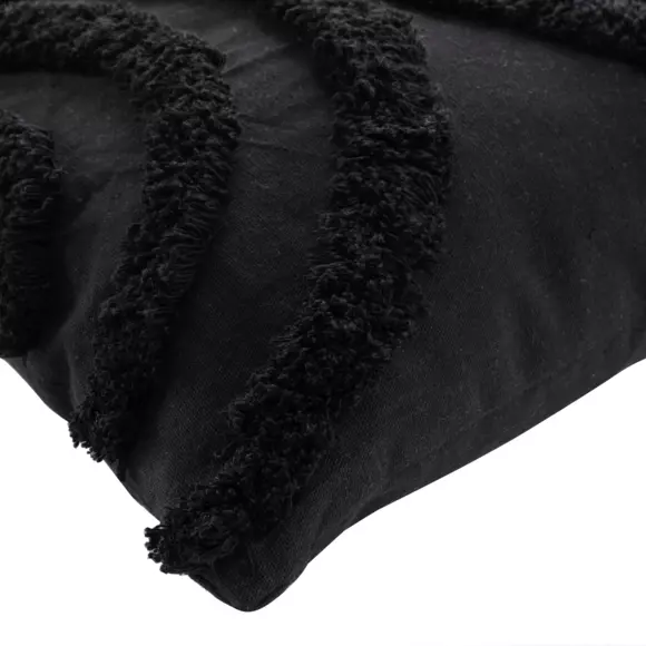 Coussin carré (40 cm) Zita Noir 
