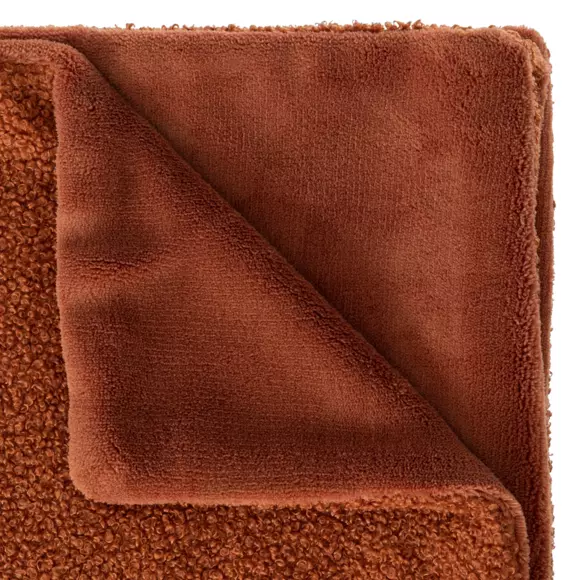 Plaid bouclette (160 cm) Jaiko Terracotta
