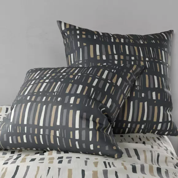 Funda Nórdica y dos fundas para almohada en algodón (240 cm) Flava Gris 3