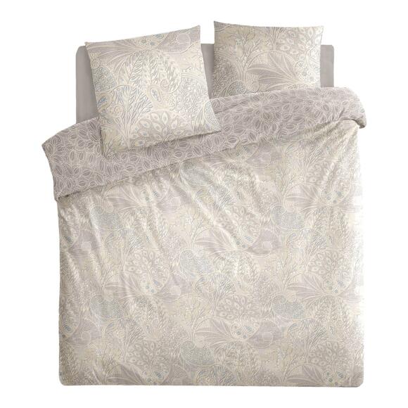 Funda Nórdica y dos fundas para almohada algodón (240 cm) Kachemire Gris 2