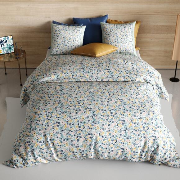 Funda Nórdica y dos fundas para almohada en algodón (200 cm) Mani Azul 3