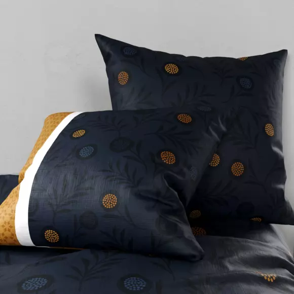 Housse de couette et deux taies coton (240 cm) Bel'or Jaune 2