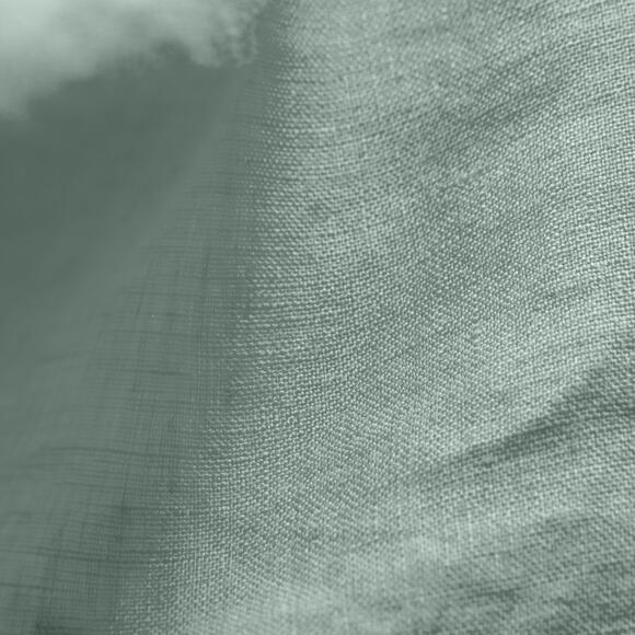 Federa quadrata lino lavato (60 cm) Louise Verde eucalipto 2