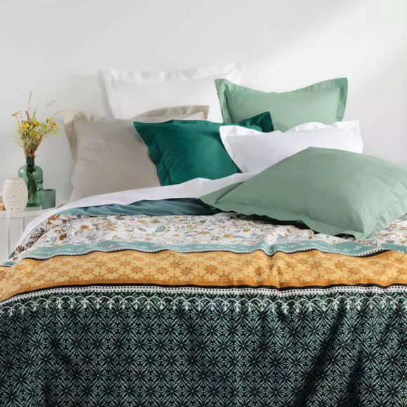 Funda de almohada rectangular en algodón bio (70 cm) Biolina Topo 2