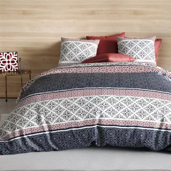 Funda Nórdica y dos fundas para almohada en algodón (260 cm) Sergio Gris 3