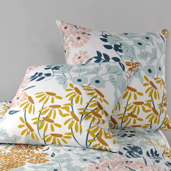 Housse de couette et deux taies coton (260 cm) Kahana Multicolore 3