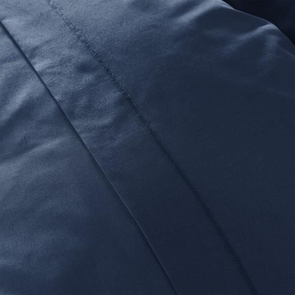 Sábana de percal de algodón (270 cm) Cali Azul marino 2