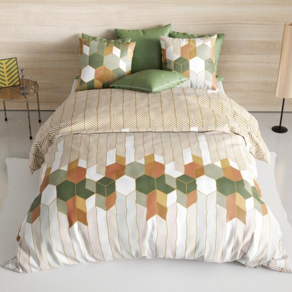 Funda nórdica y dos fundas de almohada en algodón (200 cm) Zébu Multicolor 3