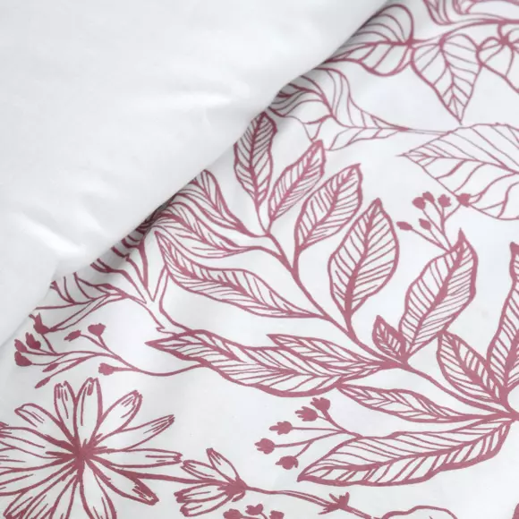 Funda Nórdica y dos fundas para almohada en algodón (260 cm) Maelys Rosa palo 2