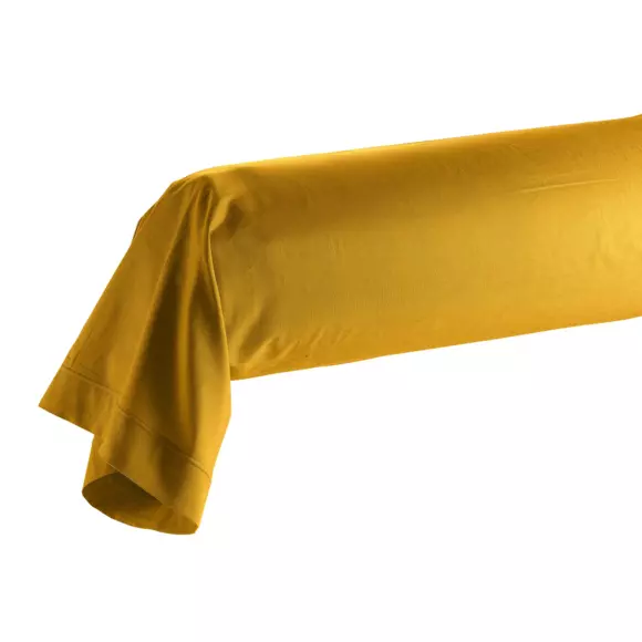 Taie de traversin coton bio (L185 cm) Biolina Jaune ocre 3